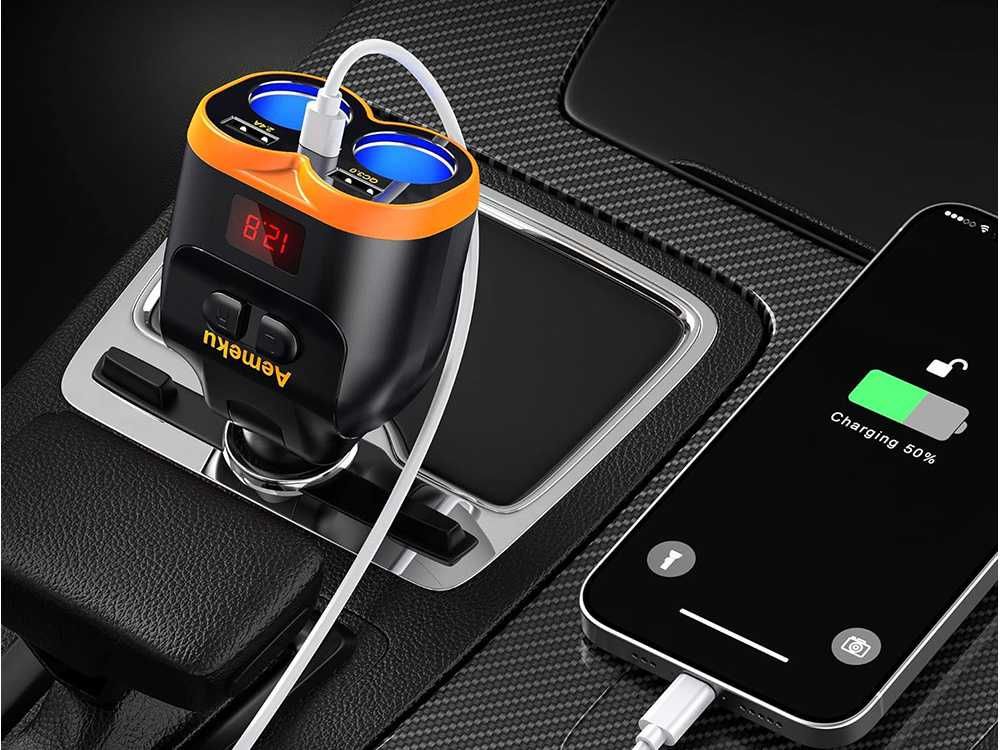 Rozdzielacz gniazda zapalniczki 12-24V 2xUSB-A 1xUSB-C QC 3.0 80W