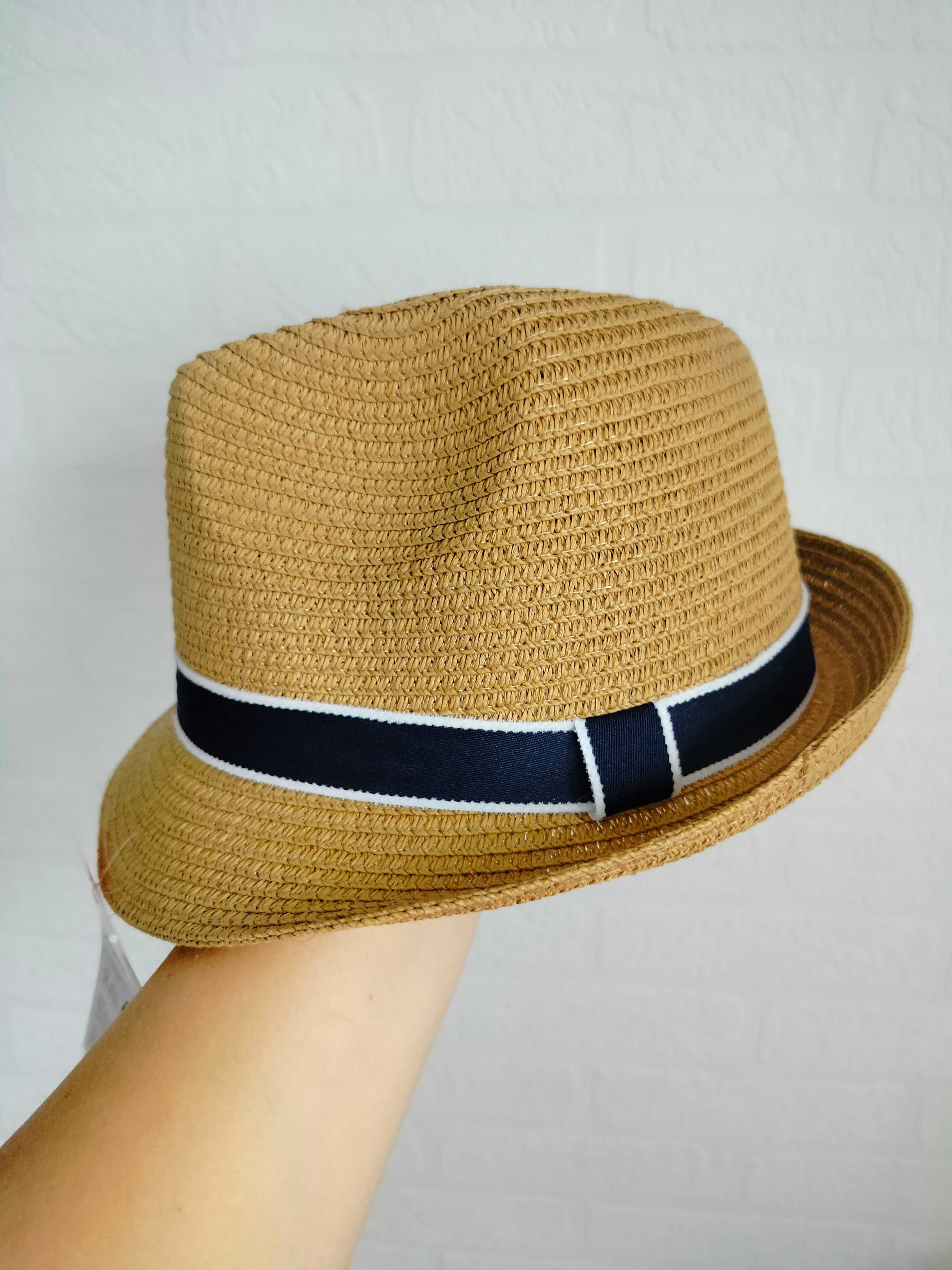 Kapelusz papierowy Cleve męski letni elegancki 57cm