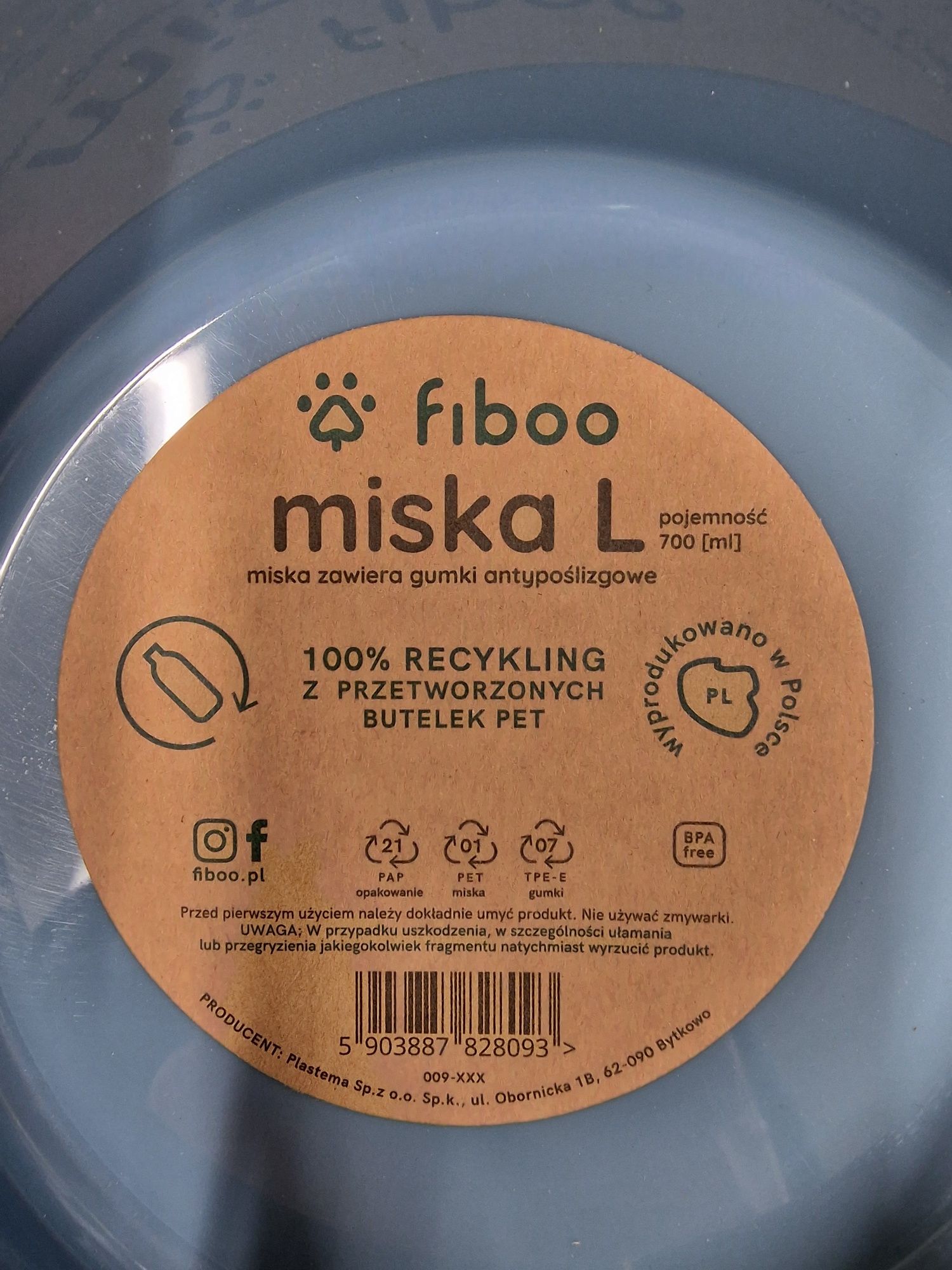 Miska dla psa FIBOO 700ml