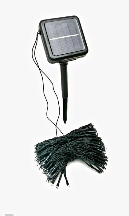 Lampki Choinkowe 200 LED Solarne Solar Biały Zimny
