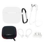 Zestaw silikonowe etui AirPods 3 + futerał / zaczep na ucho / pasek na