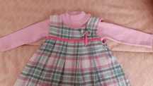 Vestido menina quentinho, tamanho 18 meses