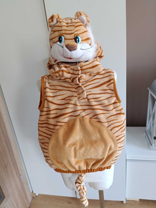 NOWY strój karnawałowy TYGRYSKA TYGRYS TYGRYSA przebranie 86/92 (503)