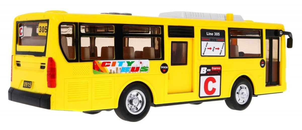 Interaktywny Autobus szkolny dla dzieci 3+ żółty +Dźwięki Światła