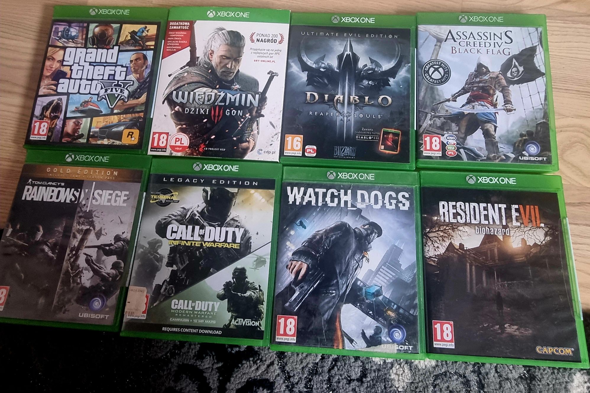 Sprzedam gry na xbox one ceny różne
