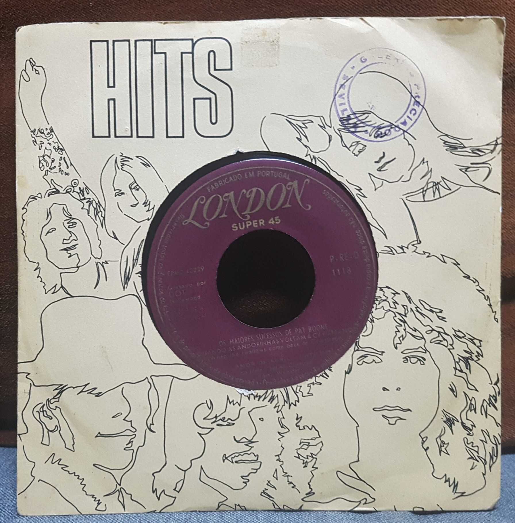 Vinil Pat Boone, Os maiores sucessos EP super 45 1964