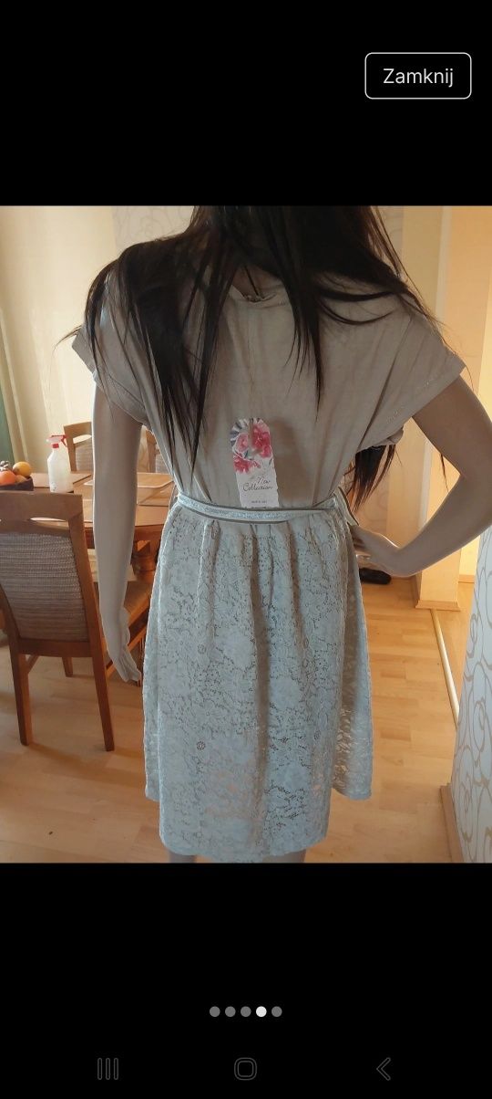 Nowa sukienka z koronkowym dołem. New collection