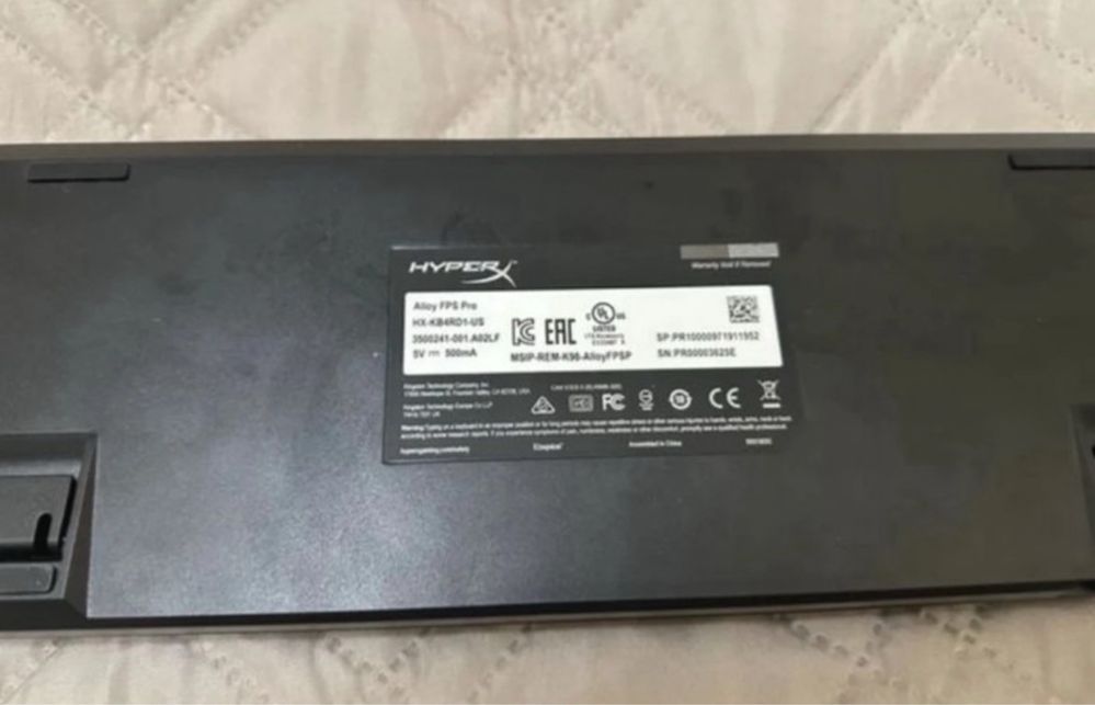 Teclado Gaming Hyperx Alloy Fps Pro