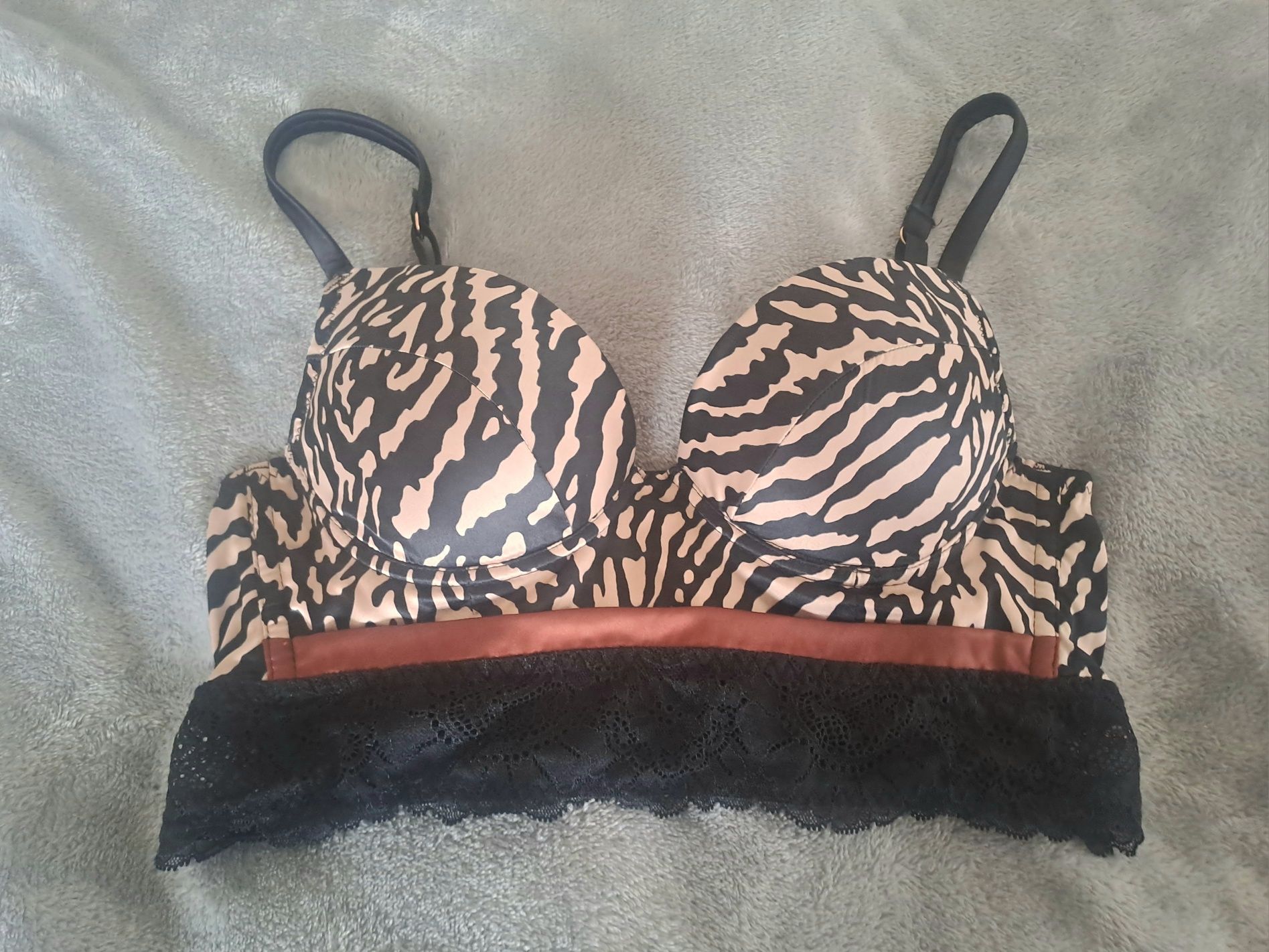 Intimissimi biustonosz 75B Simona super push up zebra