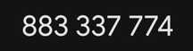 Złoty numer: 883 - 337 - 774