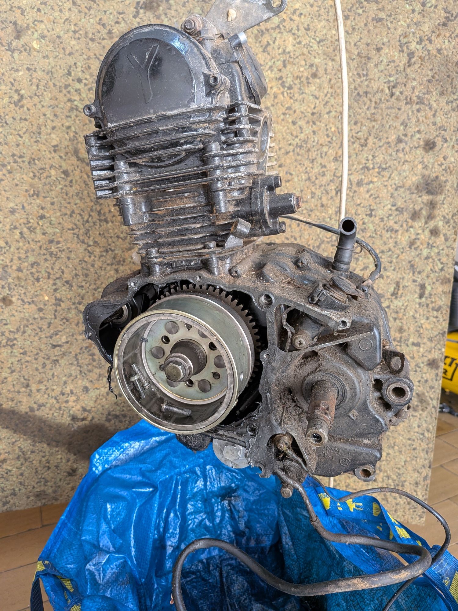 Reservado Yamaha tw 125 motor e parte elétrica