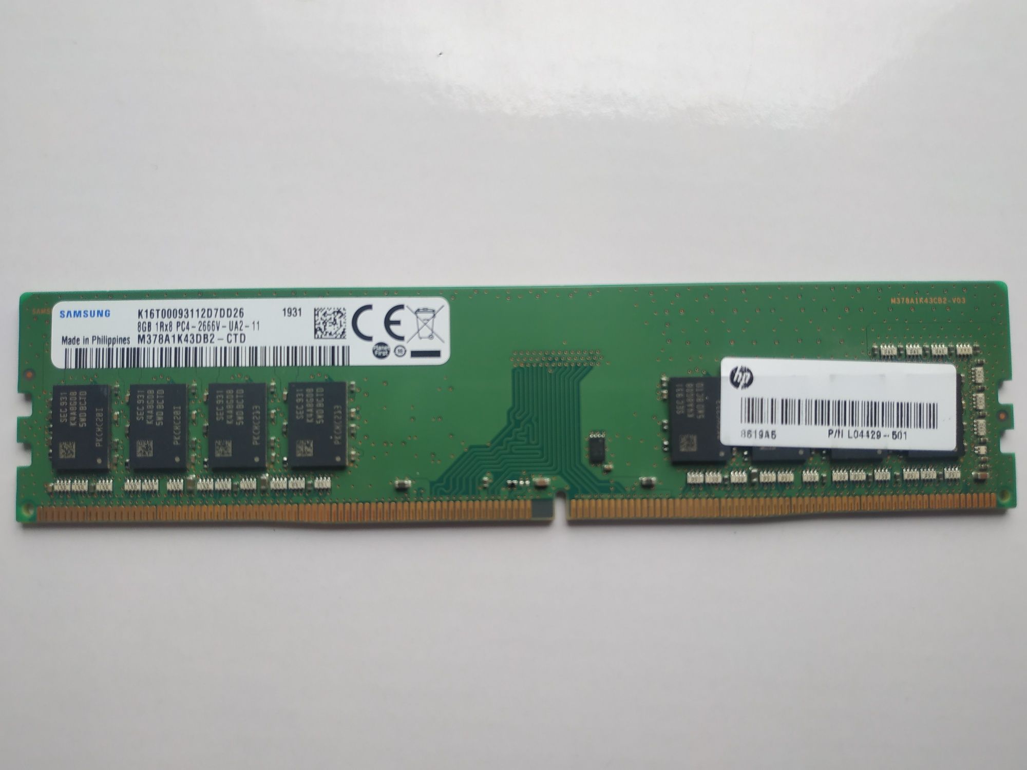 Оперативна пам'ять DDR4 8GB 2666
