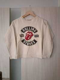 Bluza ecru Rolling Stones Zara Girls