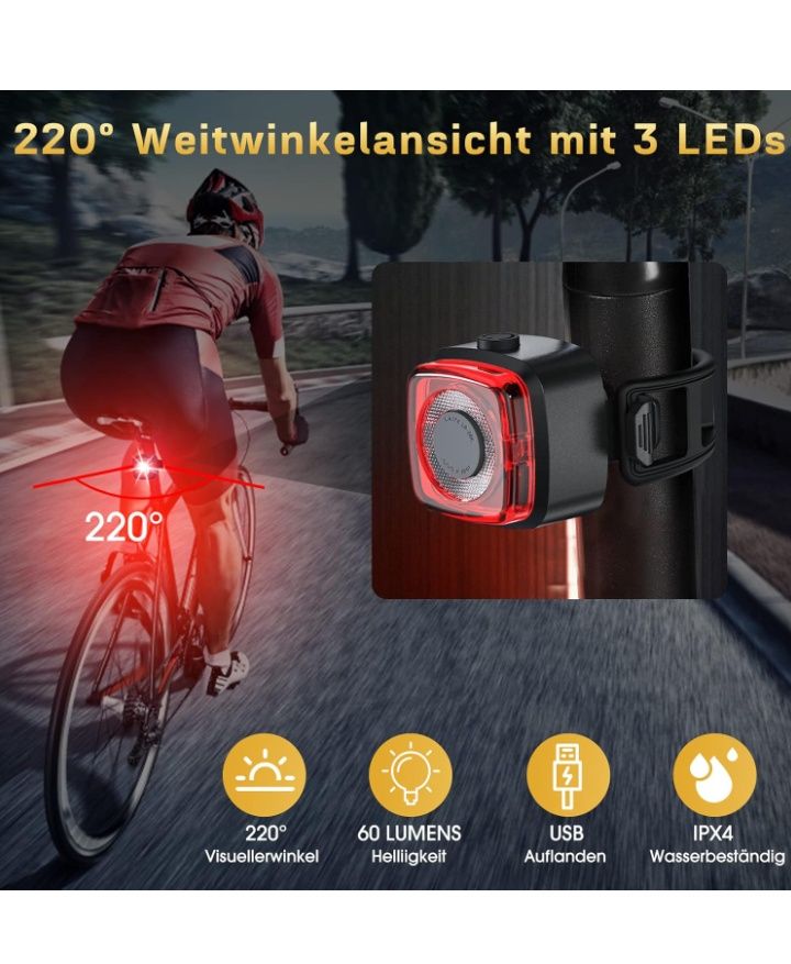 Lampki rowerowe oświetlenie odblaski