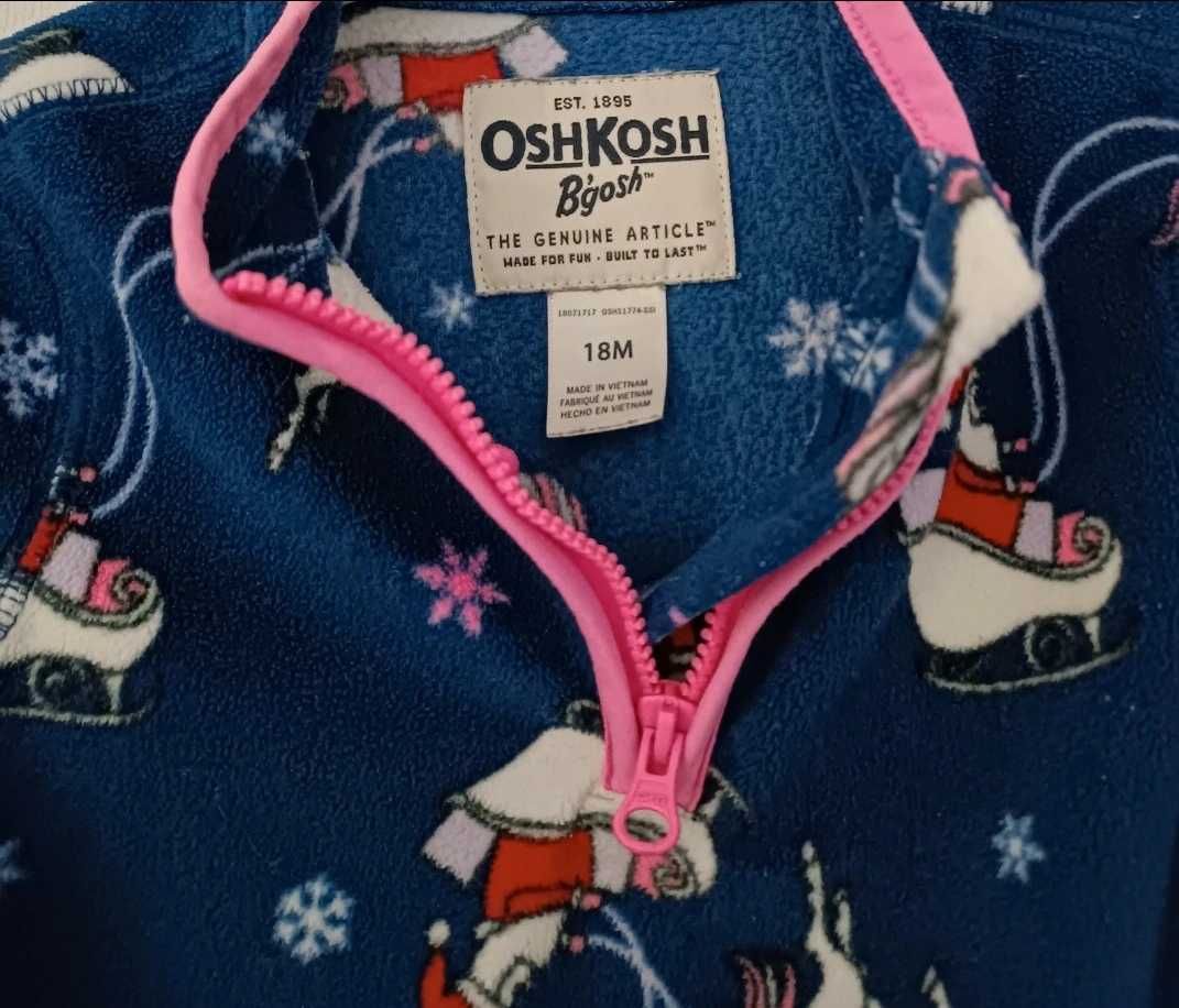 Bluza Polar OshKosh 86 Mikołaj  18 M świąteczna święta