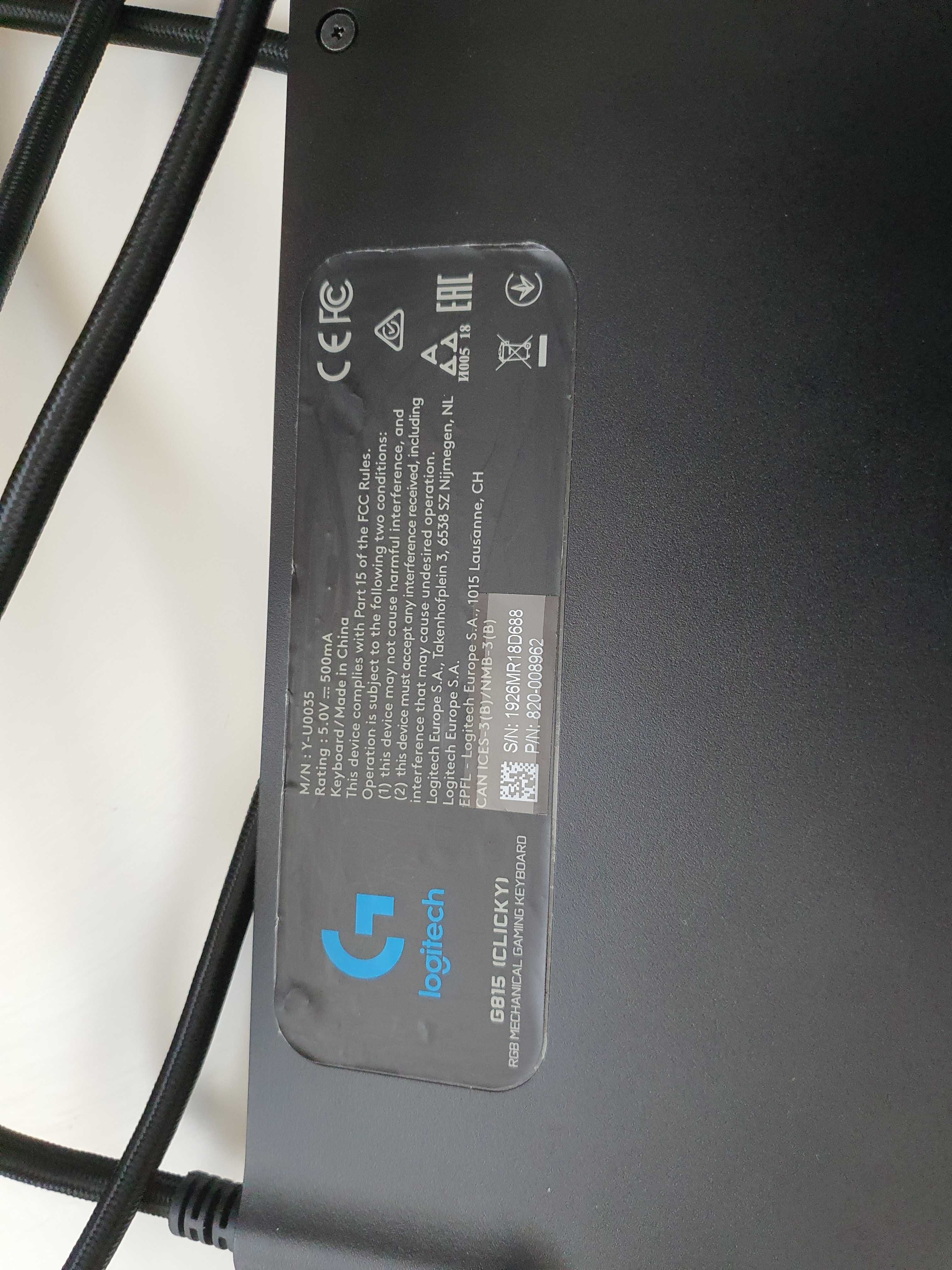 Klawiatura mechaniczna Logitech g815 Clicky QWERTZ