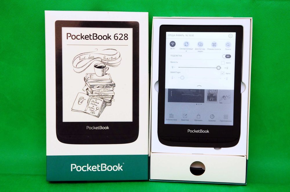 Электронные книга Pocketbook 628 Lux5 Підсвітка Сенсор+кнопки+теплота!
