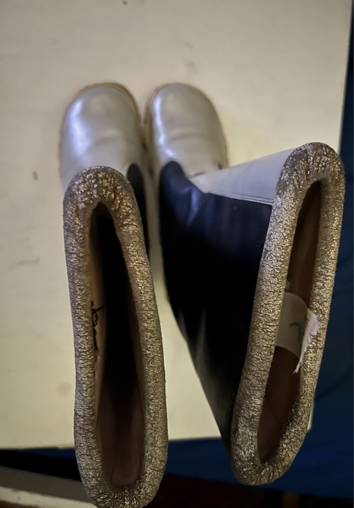 2 x buty Relaks Oryginalne PRL Vintage Nowy Targ białe Czarne