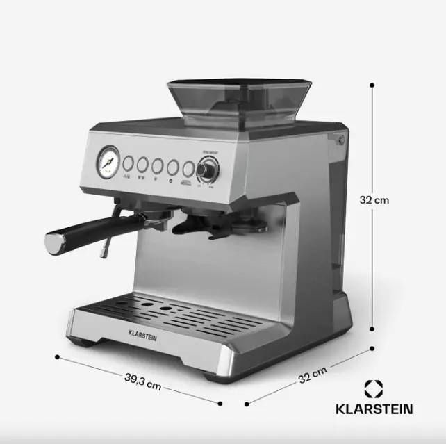 Кавоварка з млином з Німеччини Klarstein GrandPresso 10046666