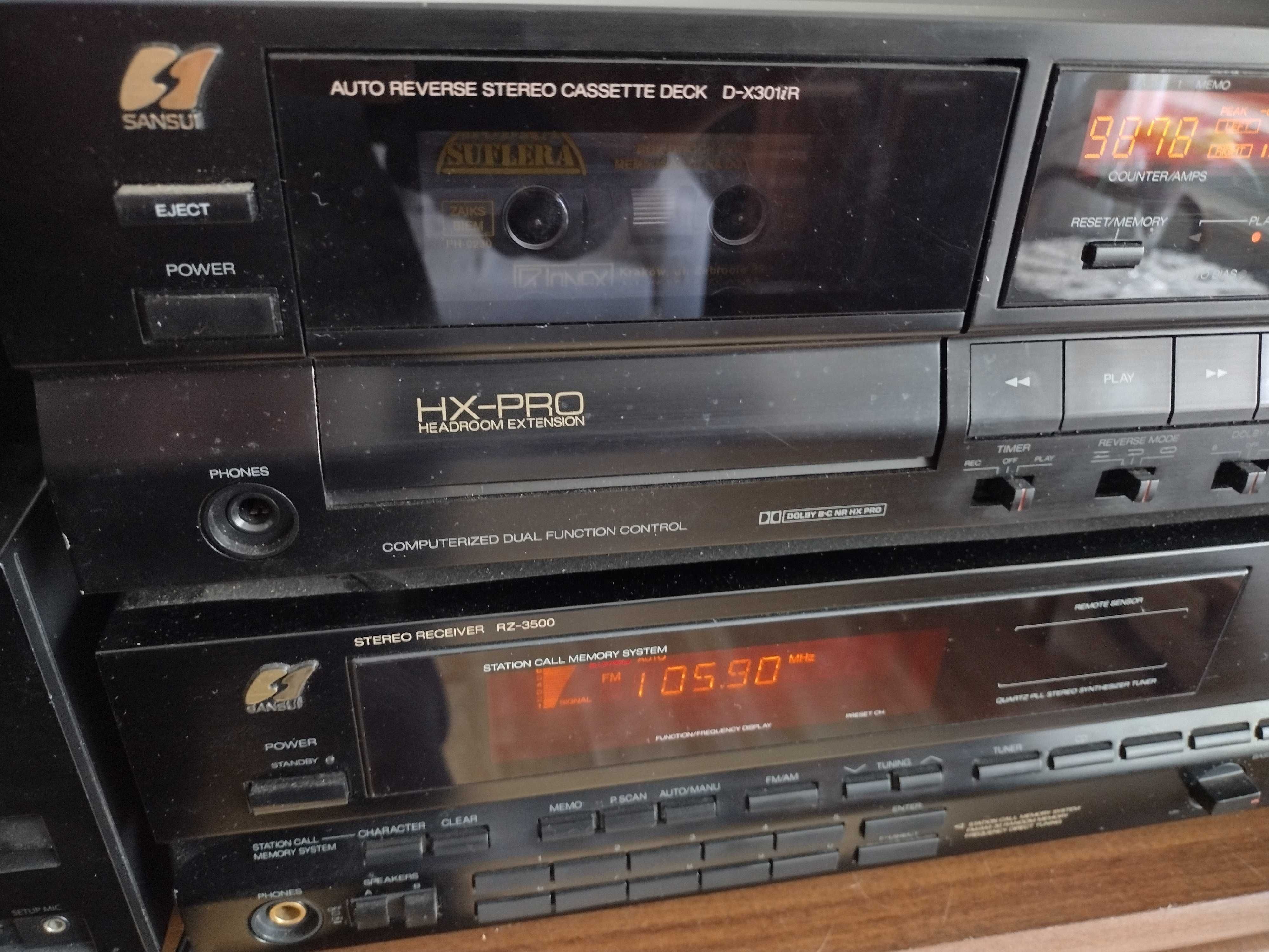 Sansui  RZ-3500  Sansui deck D-X301 i R / nie diora unitra sharp gf
