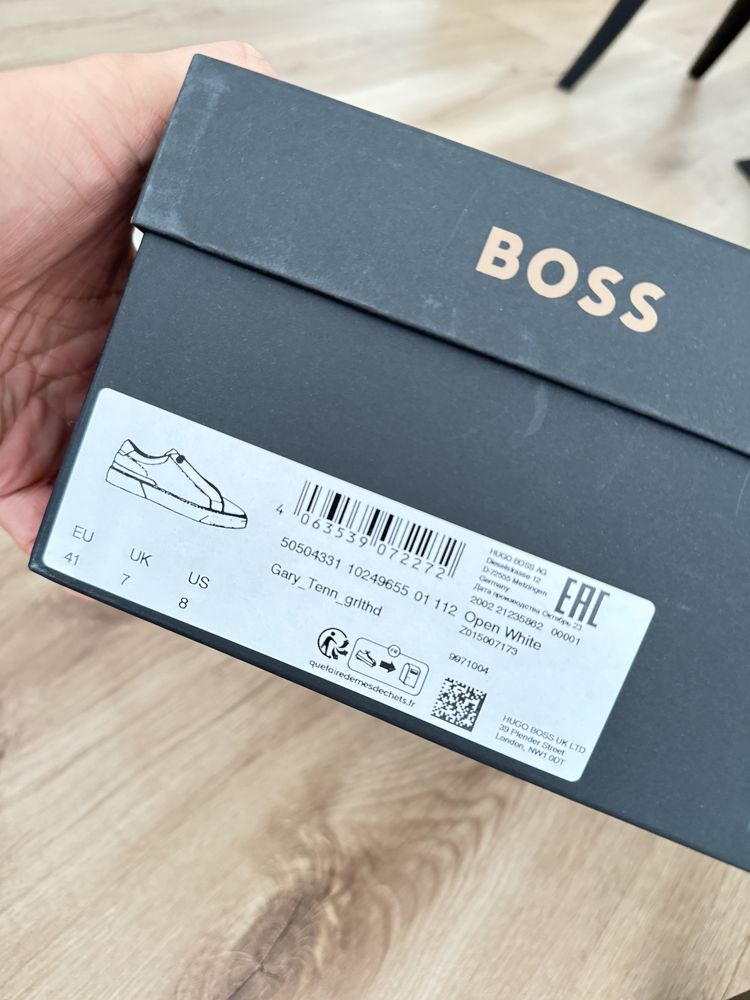 Sapatilhas Hugo Boss em pele