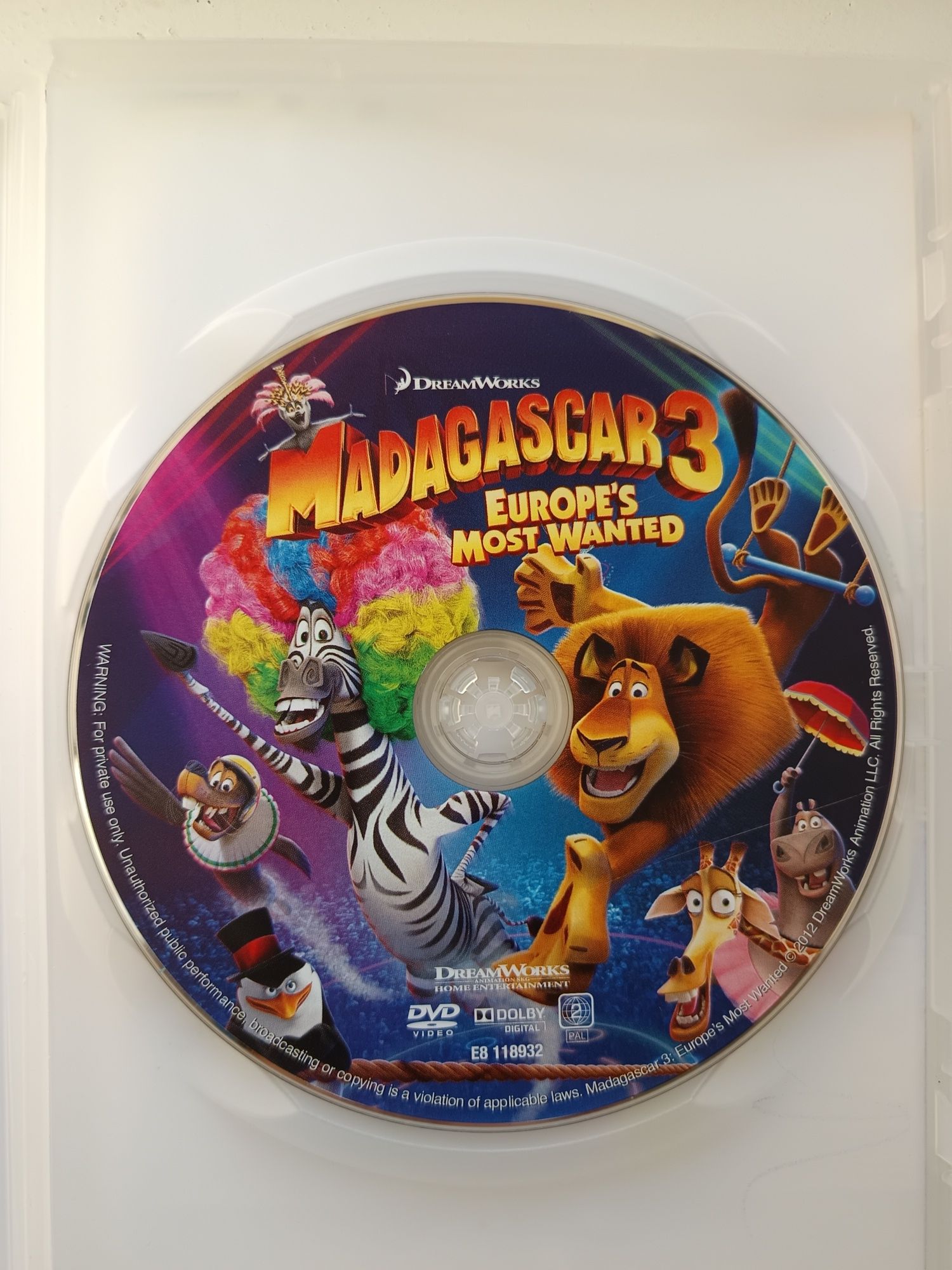 DVD Madagáscar 3