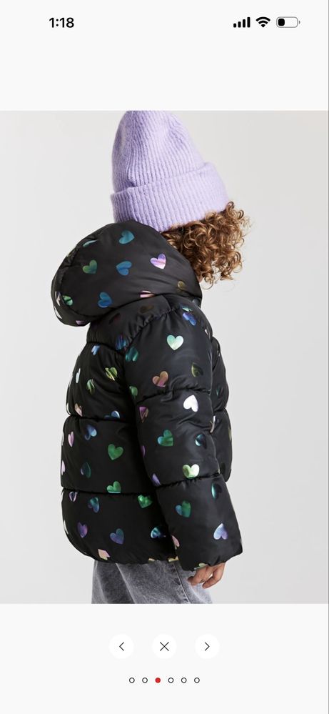 Куртка детская HM теплая  (на 8-10 лет)