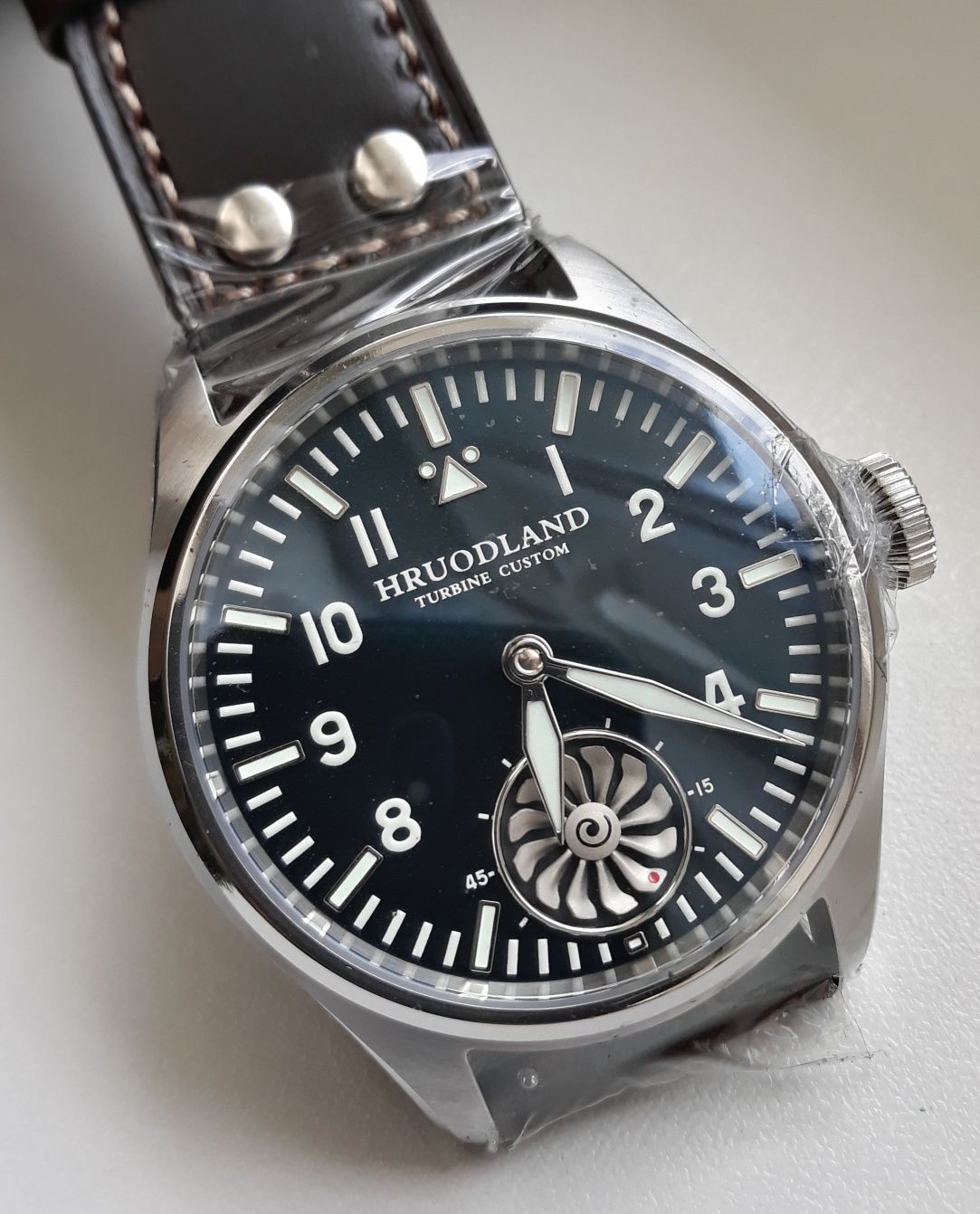 Zegarek mesku Hruodland Turbine Pilot homage IWC