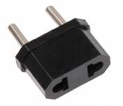 Adapter podróżny PRZEJŚCIÓWKA wtyk PL - gniazdo USA czarny