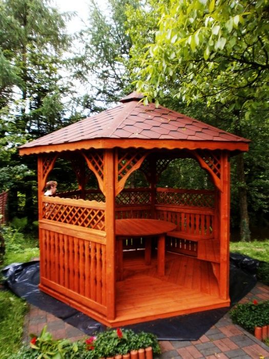 Altanka ogrodowa, altana drewaniana, 3,2m, 3,9m, 5,0m, 6,0m