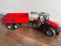 Bruder traktor z przyczepą massey ferguson