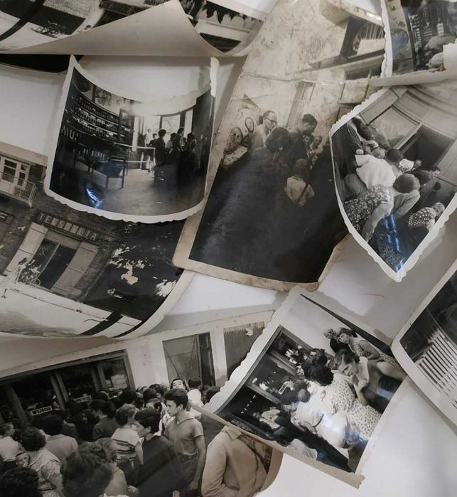 Stare FOTOGRAFIE - Sklep SAM market otwarcie TUCHÓW k Tarnów, lata 60