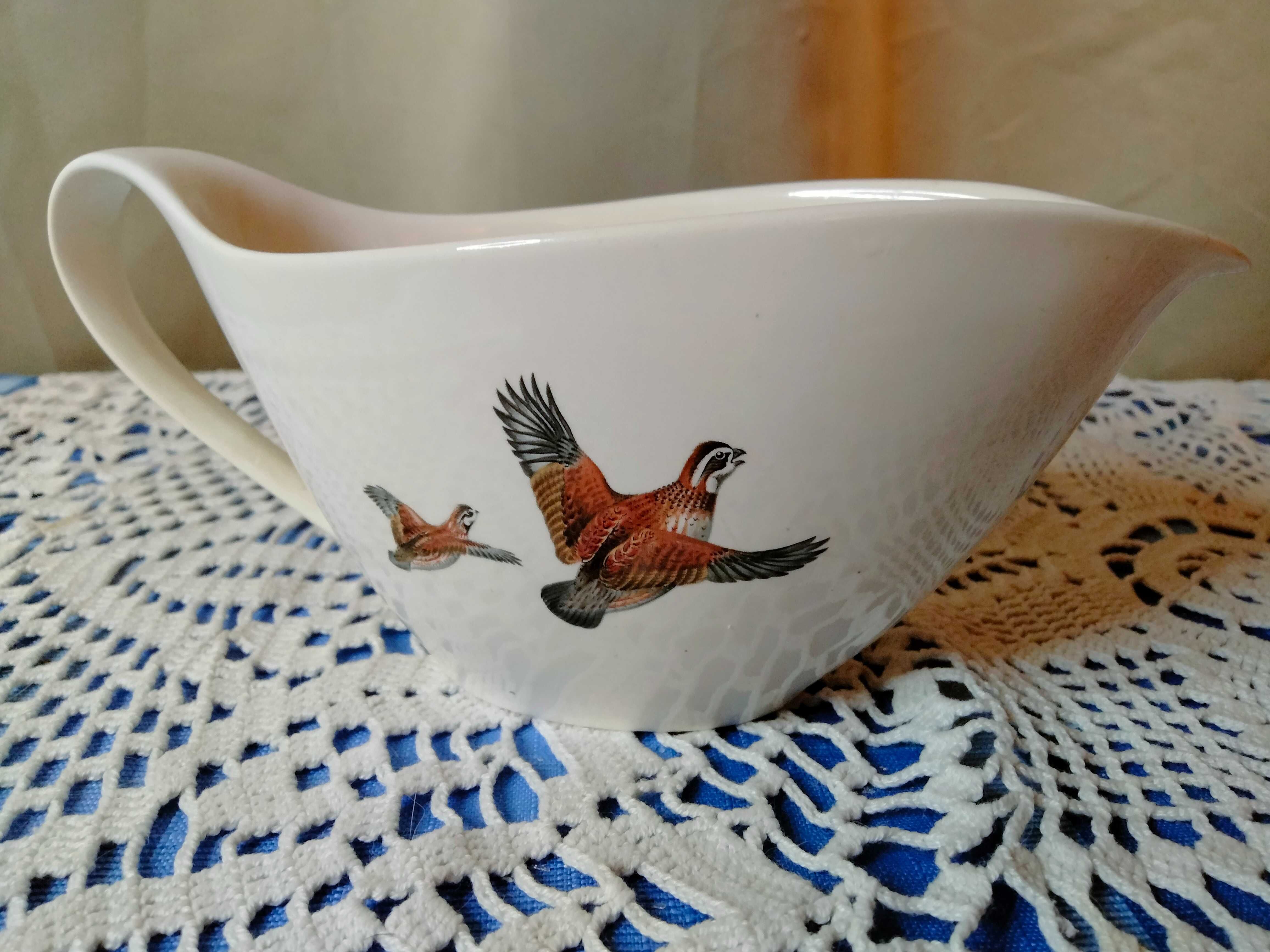 Sosjerka porcelana Villeroy Boch przepiórki