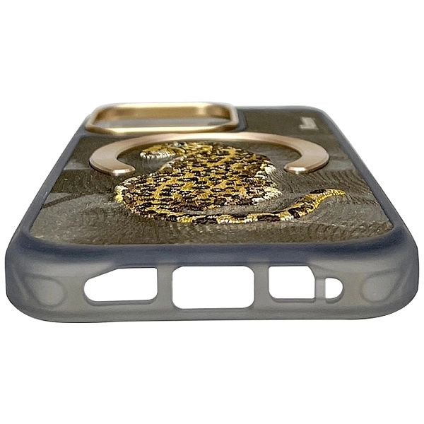 Etui Nimmy Magnetic Fantasy Animal MagSafe na iPhone 16 Pro - złote