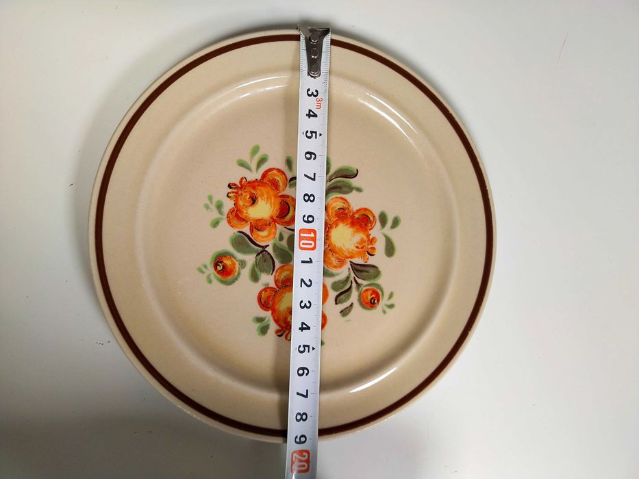 Dwa ceramiczne talerze Ceramika Pruszków