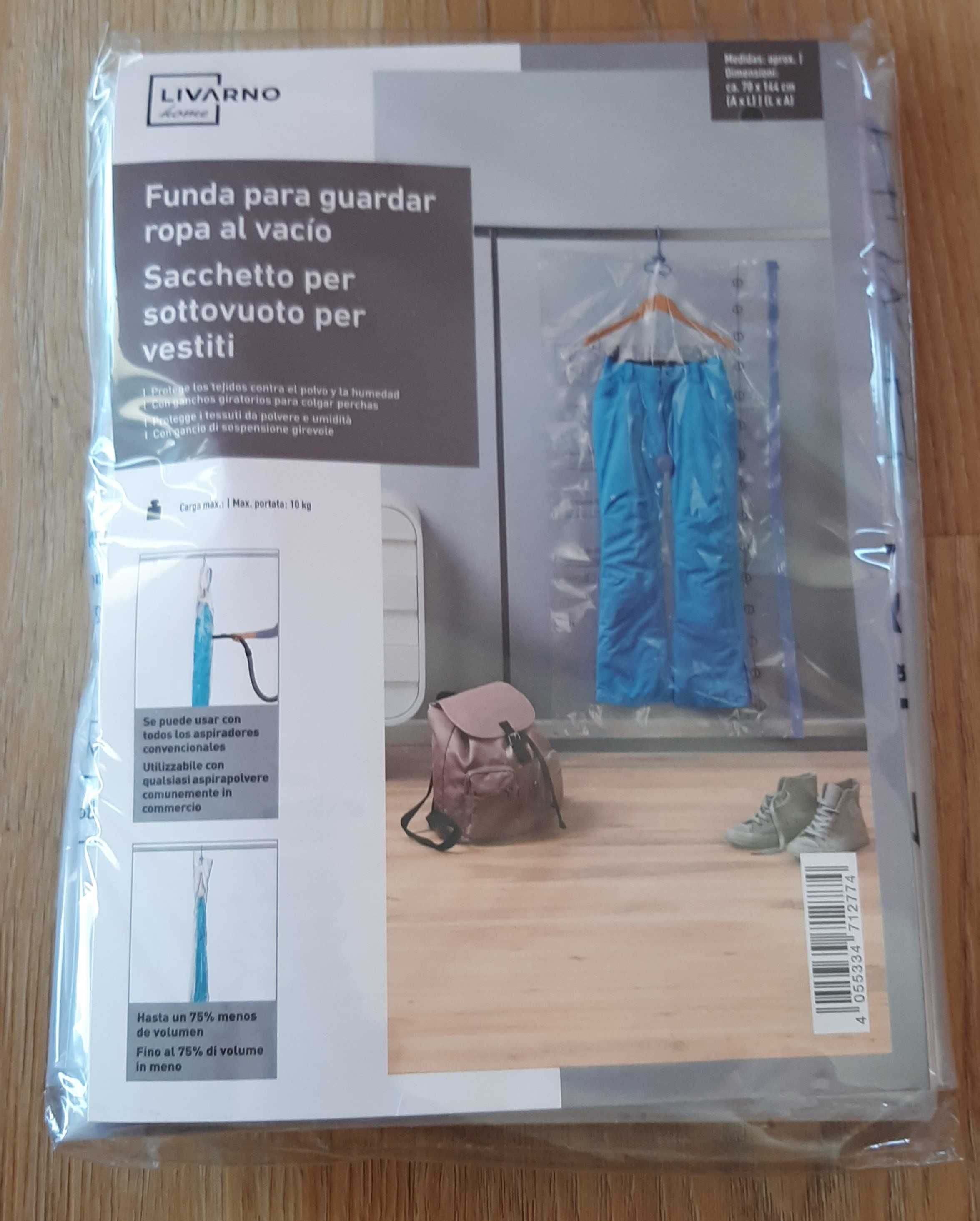 NOVO Conjunto 2 Sacos de Vácuo Com Cabide