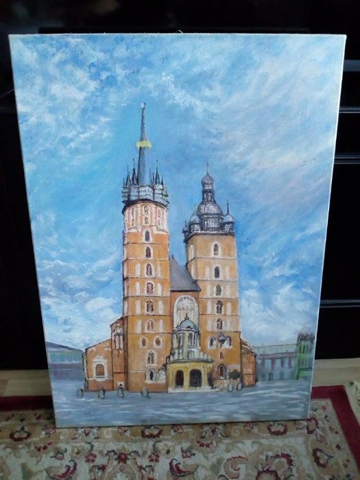 Obraz olejny - Kraków - Kościół Mariacki