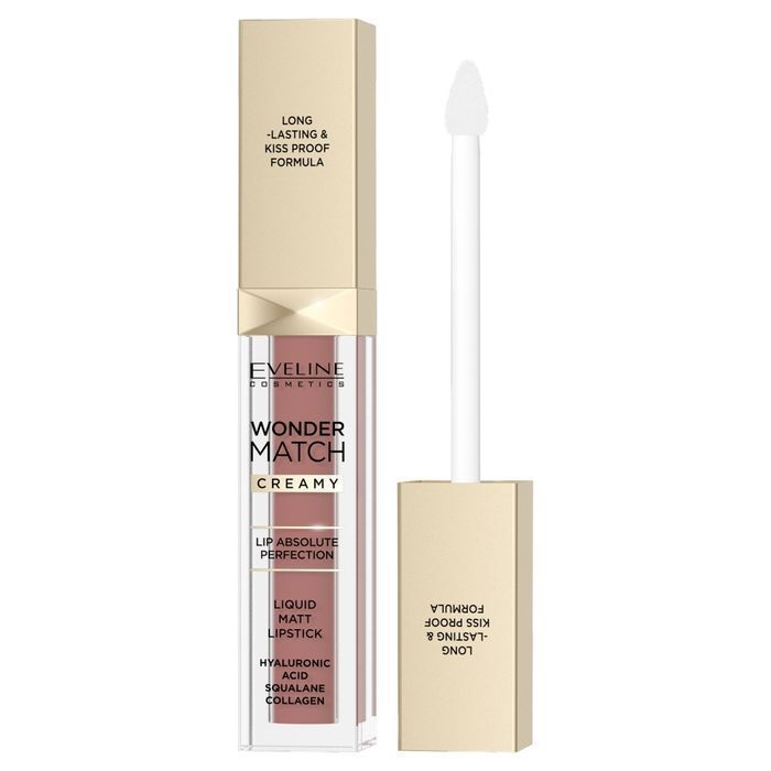 Eveline Cosmetics Wonder Match matowa pomadka w płynie 09 Dream Nude
