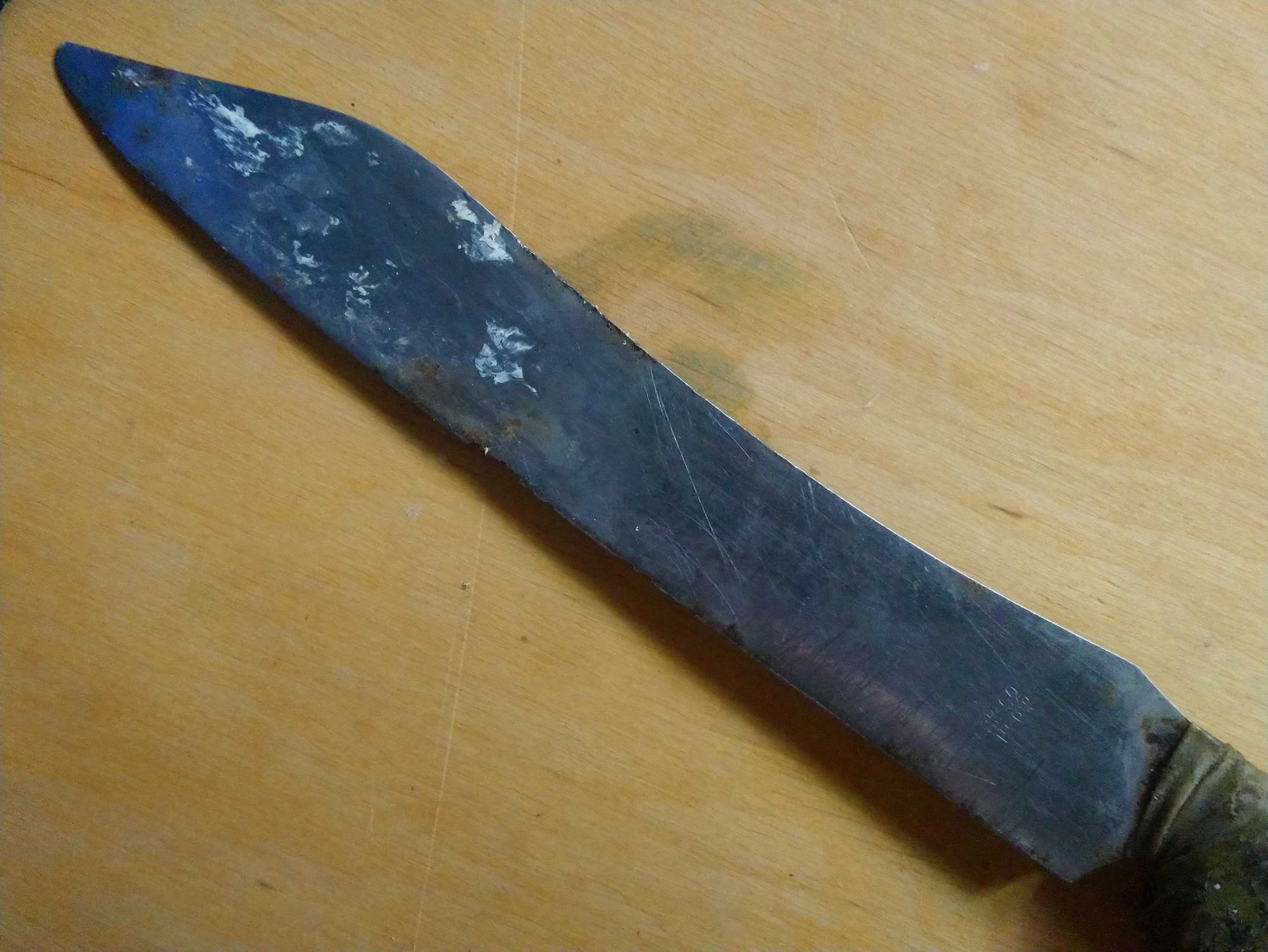 Нож кухонный СССР 31,5 см,лезвие 18см- 36мм.
