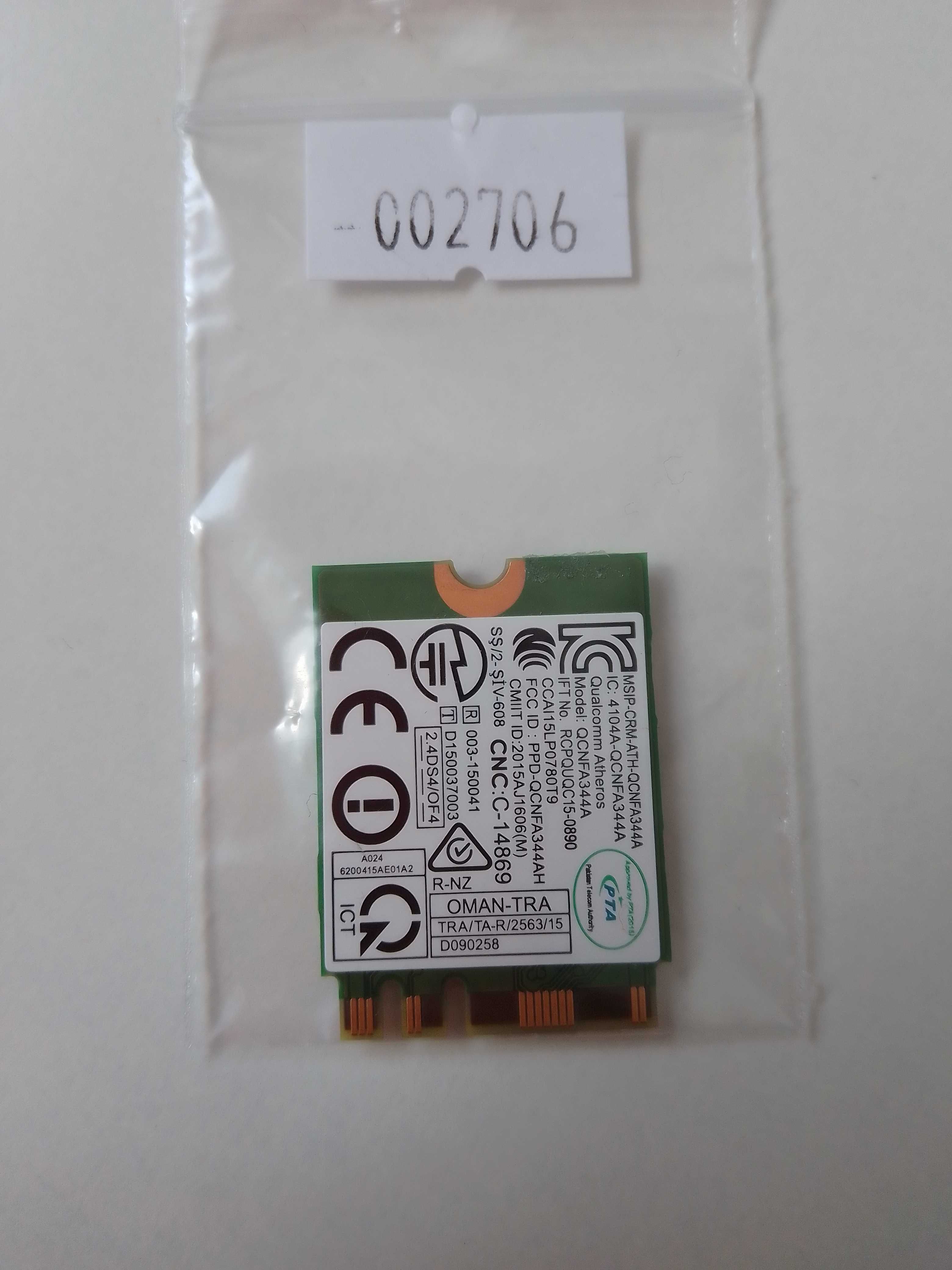 Karta sieciowa WiFi  QCNFA344 DELL Latitude 5580 (002706)