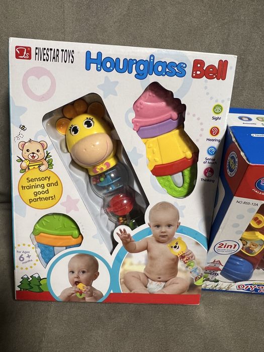 Детские наборы для малышей погремушки