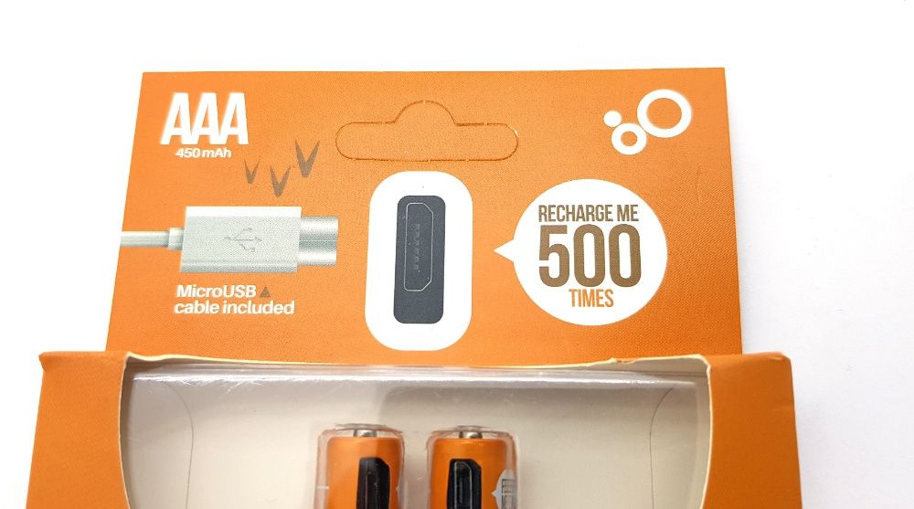 Аккумулятор ААА 450 ма с зарядкой от USB AAA аккум +LED мизинчик