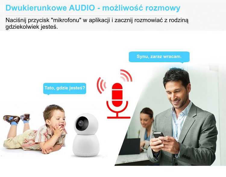 Kamera obrotowa Denver IIC-215 FULL HD 2MP WIFI SMART TUYA niania