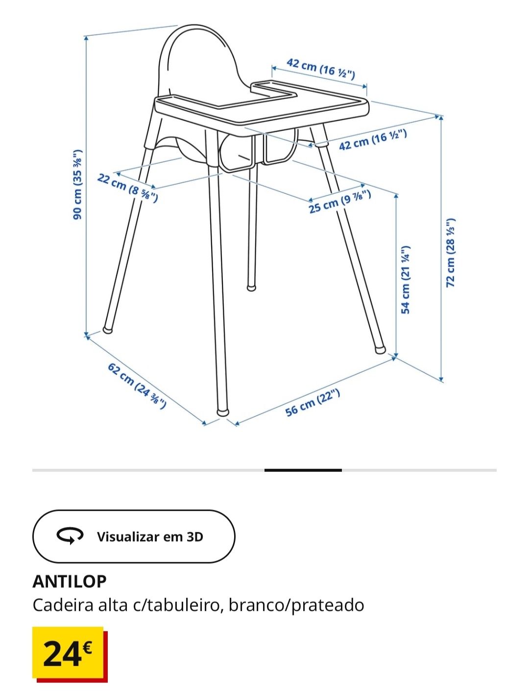 Cadeira Criança IKEA Antílope