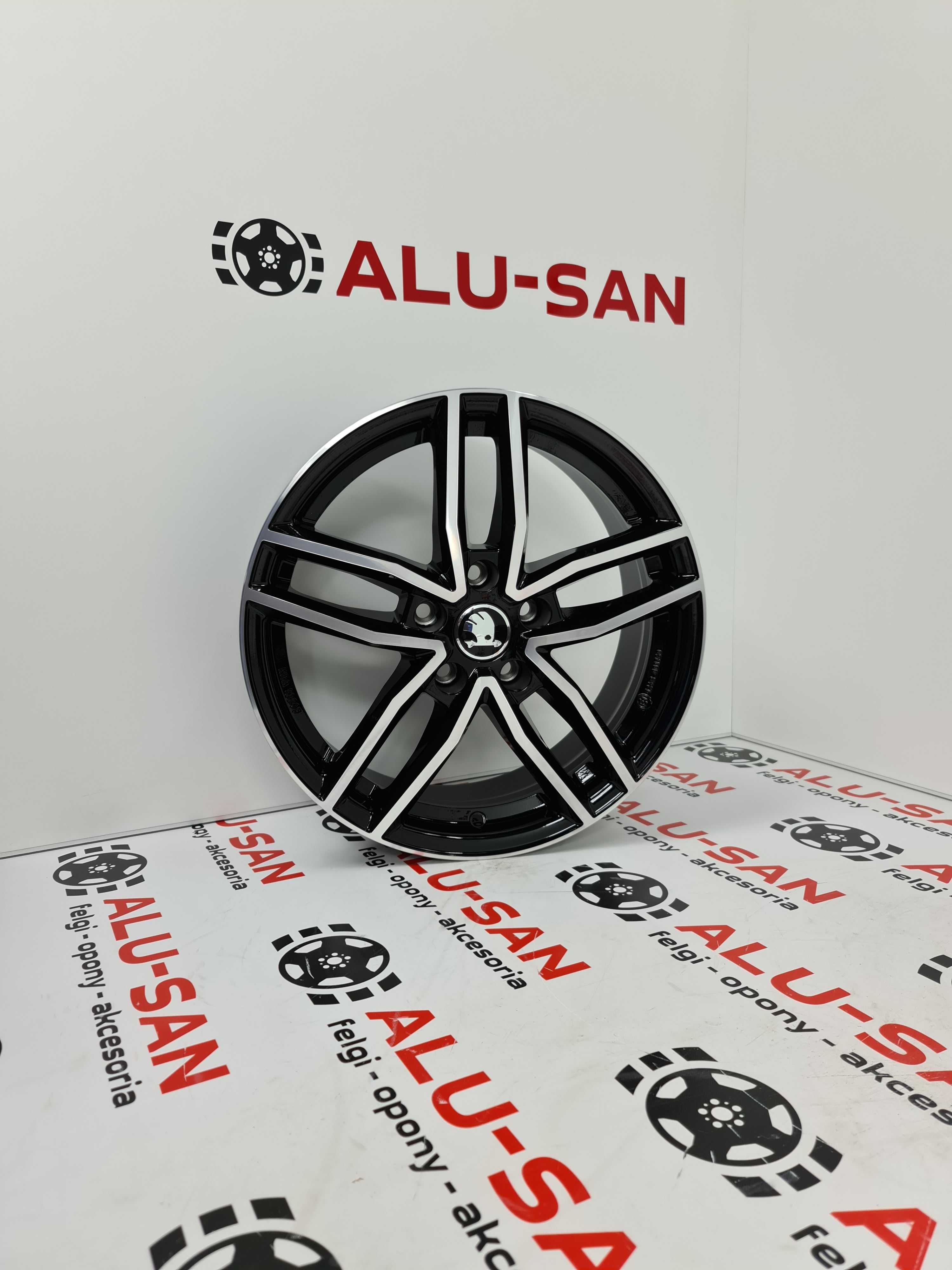 Nowe alufelgi SKODA 17" 5x112 SUPERB I 1 II 2 III 3 YETI Czarne