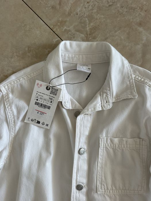 Zara 7р нова джинсова сорочка куртка светр