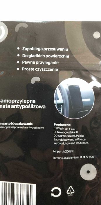 Samoprzylepna Mata Antypoślizgowa SMARTY czarna