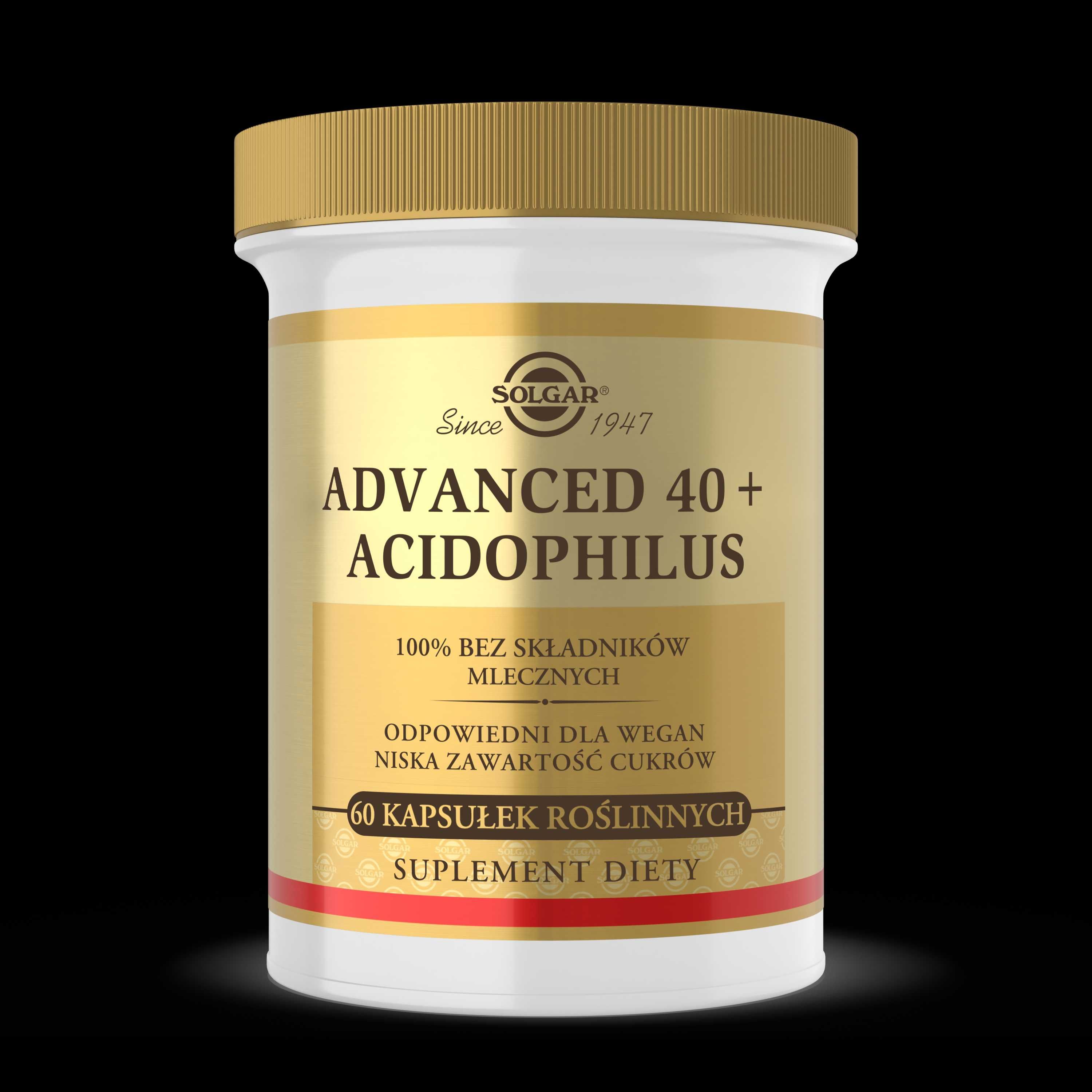 Solgar Advanced 40+ Acidophilus 60 kaps.