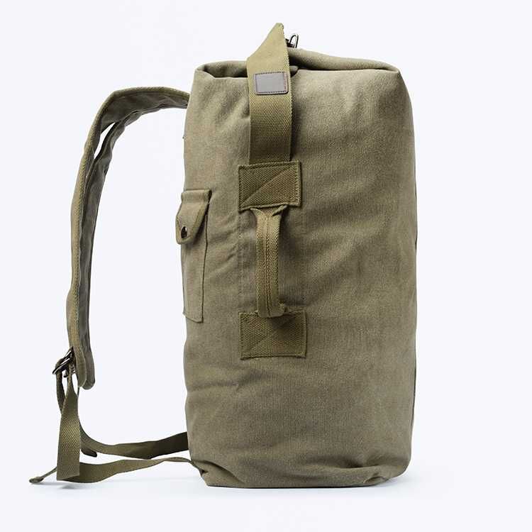 Сумка-рюкзак брезентова зелена