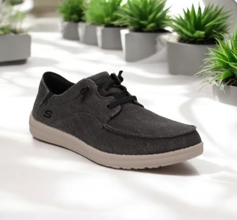 Чоловічі мокасини СКЕЧЕРС (Skechers MELSON VOLGO) арт.66384/BLK чорний